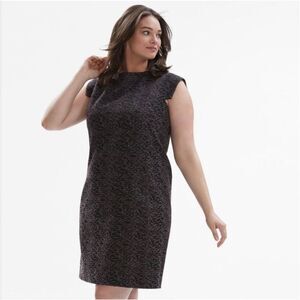 Mm La Fleur the Sarah 7.0 dash jacquard print sheath dress size 1x
